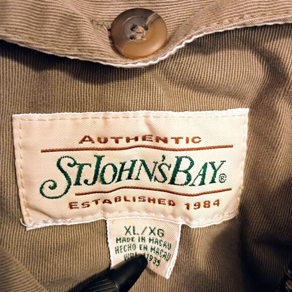 St Johns Bay Barn Chore Coat Removable Insulated Lining Men's XL Canvas Corduroy - Picture 3 of 9